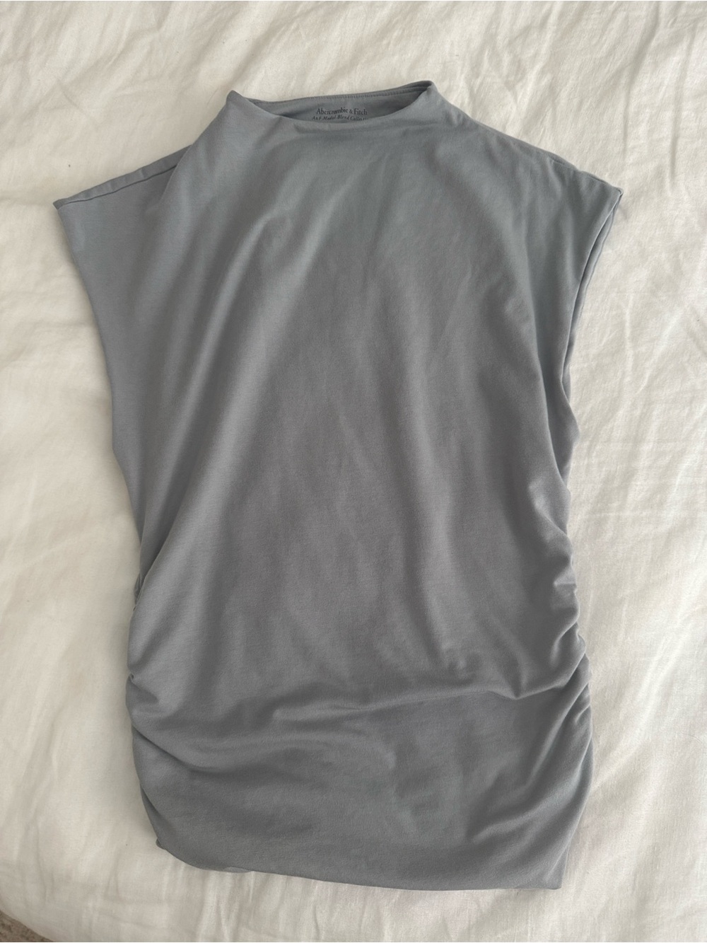 A&F Cotton-Modal Ruched Shell Bodysuit - Picture 3 of 3
